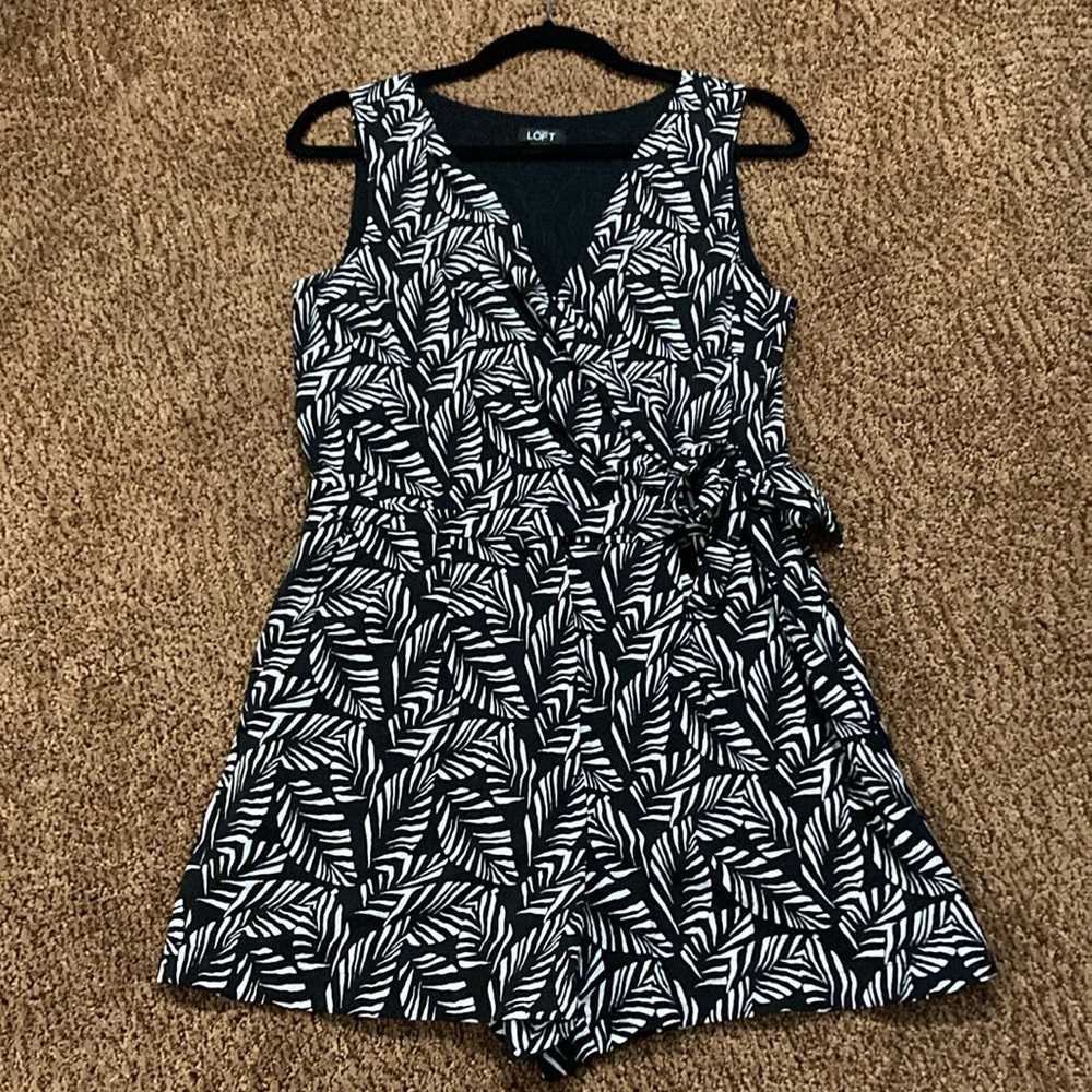 Palm Print Romper